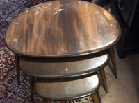 An Ercole pebble nest of tables